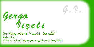 gergo vizeli business card